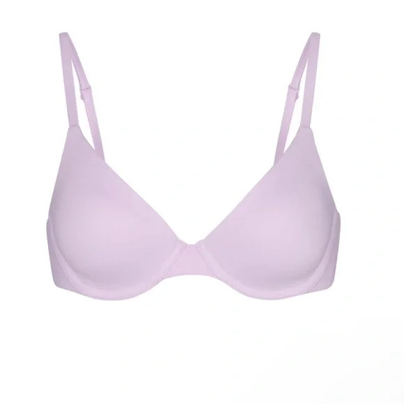 💜SKIMS FITS EVERYBODY SUGAR PLUM T SHIRT BRA 32DDD 44C 44D - Picture 4 of 4